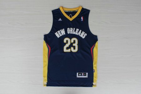 Maillot De Basket New Orleans Pelicans Anthony Davis 23 Tissus Sportif Fans Edition Bleu